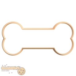 bone-1.png Fichier STL bone Cookie cutter & Stamp・Design pour imprimante 3D à télécharger, CookieWorld