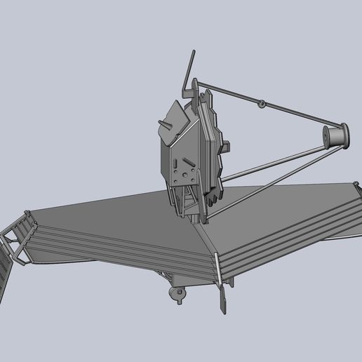 jw19.jpg Download DXF file James Webb Space Telescope JWST Basic Model • 3D printer template, julian-danzer