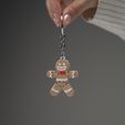 DSC06133.jpg 🎄🍪 Articulated Gingerbread Cookie Keychain - Multicolor and Print-in-Place Model.