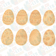 Easter-eggs-cookie-cutter-set-of-8.png 101 adet kurabiye kalıbından oluşan Mutlu Paskalya seti
