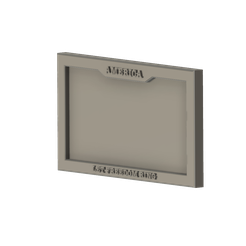 kennzeichenhalter.png STL file 1/10 scale license plate holder US license plate・3D printing idea to download