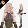 web-squid.io-white-2-1200x1200.png Elf Archer - Realistic Female Character - Blender Eevee