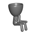 Vaso_11_Gris_1.jpg JARRÓN MACETA ROBERT 11 - VASE FLOWERPOT ROBERT 11