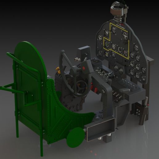 r28.jpg P38 lightning HD work complete cockpit