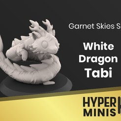 White-Dragon-Tabi.png STL file Chibi White Dragon Tabi・Model to download and 3D print, HyperMiniatures