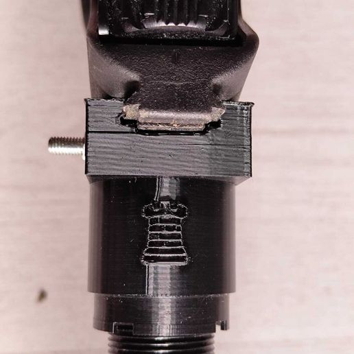 Static buffer tube adapter for the Hatsan Auto Sortie.