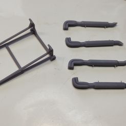 SHELBY COBRA EXHAUSTS + QUICKJACK - 1/24 MODEL