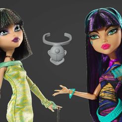 Free STL file Nile Ghouls Rule Monster High Cleo Earrings 👹・3D print model  to download・Cults