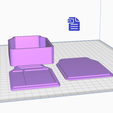 STL1014-3.png 3pc Milk Carton Bath Bomb Mold STL File - for 3D printing