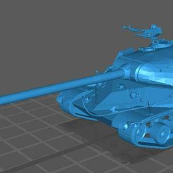 WZ-111-TEST重型坦克1.jpg Archivo STL Tanque pesado WZ-111 TEST・Plan para descargar y imprimir en 3D