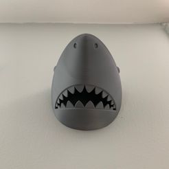 shark1.jpg Descargar archivo STL Soporte de pared con cabeza de tiburón • Modelo para imprimir en 3D, Thatsick