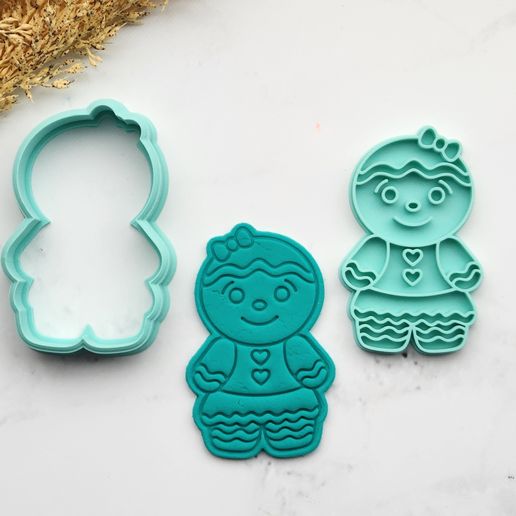 Cookie Cutter - Gingerbread Female 3D model