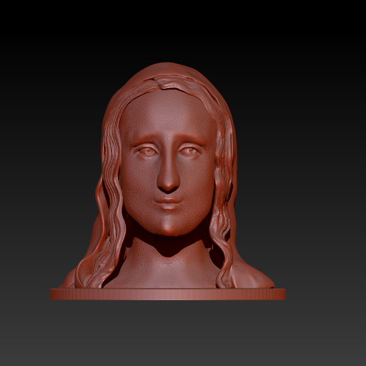 Foto Mona lisa 5.png Fichier STL Mona Lisa 3D・Modèle pour imprimante 3D à télécharger, manzanitalm123