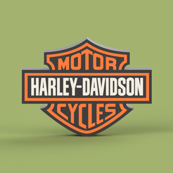 har1.png 3D file Harley Davidson LED Lamp・3D print model to download