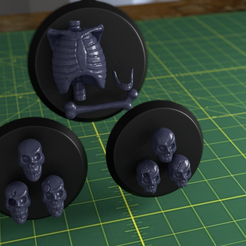 Final_Render.png 3D file 28MM Skulls And Bones For Basing・3D print object to download