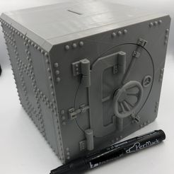 F975DBBD-3791-429A-A42A-34E4C269B37E.jpeg STL file armored safe printing in place・3D print design to download
