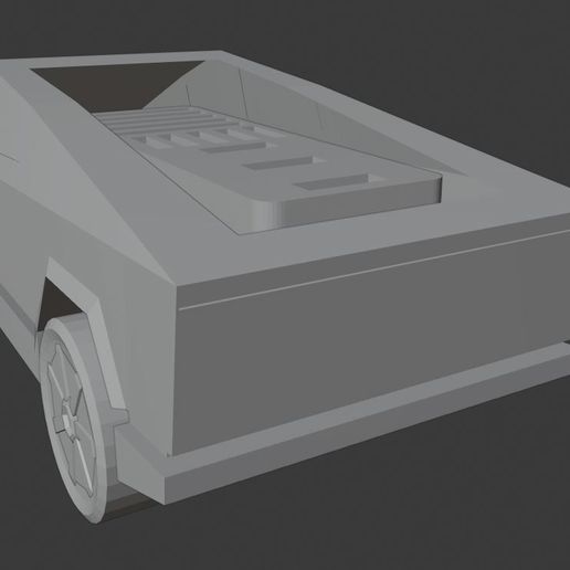 Download STL file Tesla CyberTruck SD Card & Flash Memory Holder • 3D
