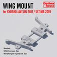 Kyosho-Javelin-Wing-Mount.jpg Wing Mount for Kyosho Javelin 2017 / Ultima 2019