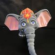 Niedlicher Flexi Print-in-Place Zirkus-Elefant