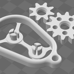 Capture.PNG Free STL file Gear keychain (without text)・3D printable model to download