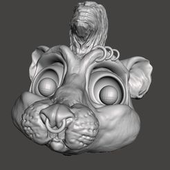 12.jpg STL-Datei PUNK Lab Rat Monster- STL file, 3D printing・3D-druckbares Modell zum herunterladen