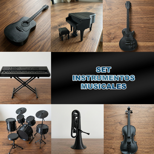 Mega Pack Musical 3D: 7 Printable Scale Instruments