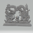 ва2.png Dragon and phoenix statuette (STL)