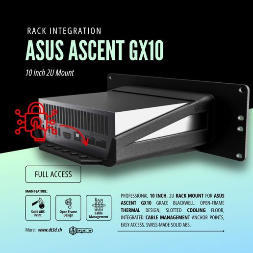 4.jpg 10-INCH RACK MOUNT FOR ASUS ASCENT GX10 AI WORKSTATION - Grace Blackwell