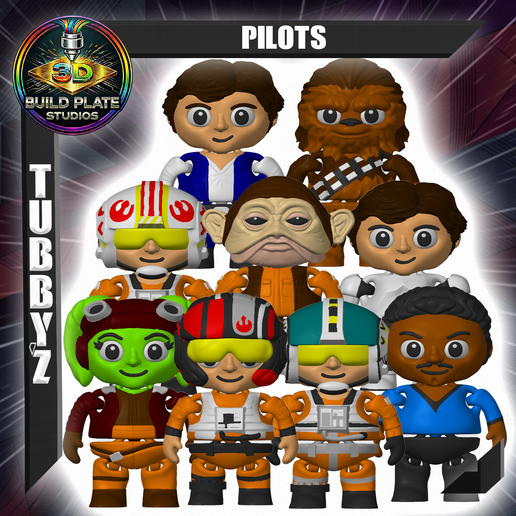 Star Wars bundle Pilots Multicolor Flexi Print-In-Place
