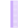comb.stl Rebosadero para acuarios Peine 20cm