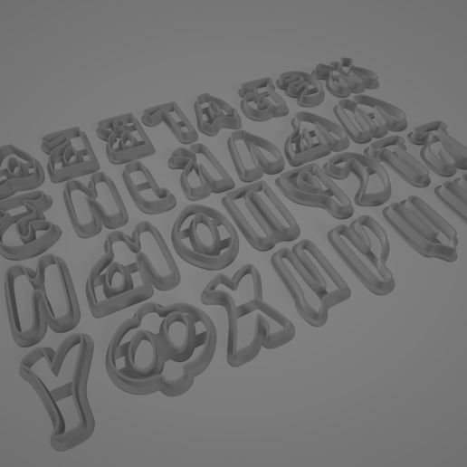 🍪 Serbian Alphabet Cookie Cutter - Serbian CyrillicAlphabet Cookie ...