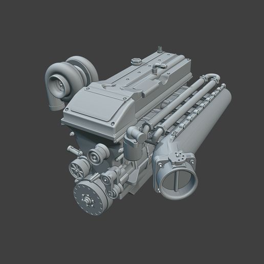 🚙 Ford BARRA Engine・ STL File for 3D printing・Cults