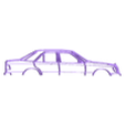 w124 320e 1993.stl Wall Silhouette: Porsche Set