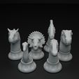 Dino_chess_1.jpg Cute dinosaur chess pieces set