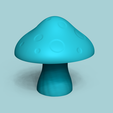 r1.png Cogumelo de jardim Chave secreta Esconderijo STL - Decoração exterior