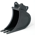 Tieflöffel1.png narrow backhoe bucket for Volvo EC160E (1:14)