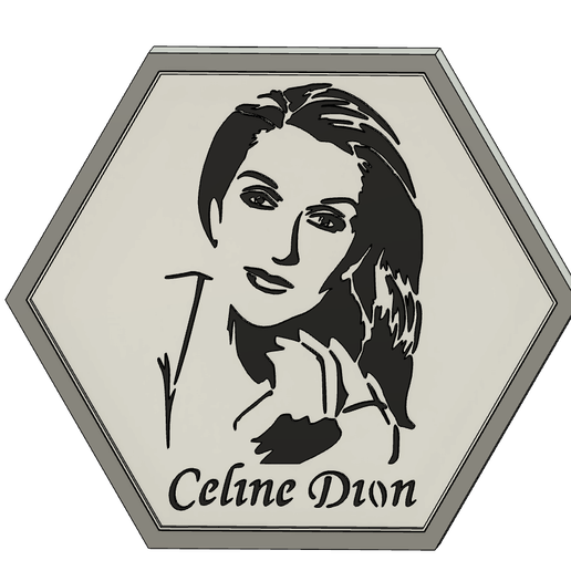 celine dion light portrait 3D model
