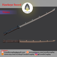 Hawkeye1.png Hawkeye Sword / Ronin Sword 3d digital file