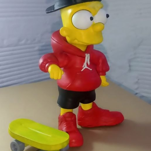 2.jpg 🛹 Bart Simpson Urban Vibes - (Full Multipart / 3MF)
