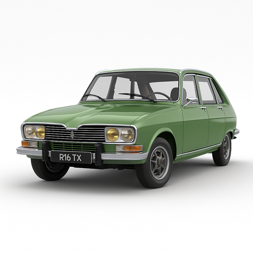 🚗 Renault R16 TX 1975・Archivo STL para Impresión 3D・Cults