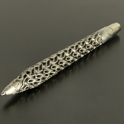 pen-stack-1.png OBJ file Gyroid 3D Pen・3D print design to download