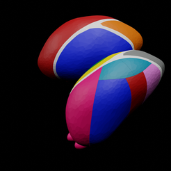 Thalamus.png Файл STL Схематическое изображение образовательного таламуса・Дизайн 3D-печати для загрузки3D