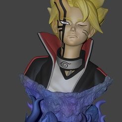 1.jpg 3D-Datei Boruto Büste・Design für 3D-Drucker zum herunterladen