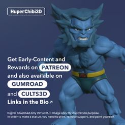 beast.jpg Fichier STL huperchibi - Bête・Design pour imprimante 3D à télécharger