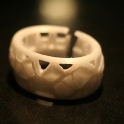 Bracelet_Voronoi_2_-_Cults_-_by_ADK_Eric.jpg Fichier STL gratuit Bracelet Voronoi・Plan imprimable en 3D à télécharger