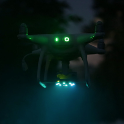 Capture d’écran 2016-10-27 à 17.12.32.png Free STL file DJI Phantom 4 NeoPixel Mount・3D printer design to download