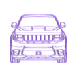 Jeep_grand cherokee srt 2020 front.stl Wall Silhouette: All sets