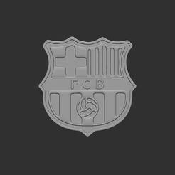 aa.jpg Archivo STL Escudo del F.C. Barcelona・Design para impresora 3D para descargar, Asfadel