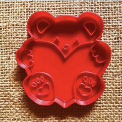OSHITO.png STL file PANDA BEAR VALENTINE'S DAY COOKIE CUTTER COOKIE CUTTER COOKIE CUTTER・3D print object to download