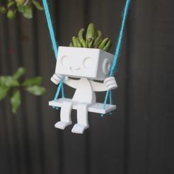 710x528_6659919_2804417_1459316854.jpg STL file Robbie the Robot Planter - Swing・3D printable model to download